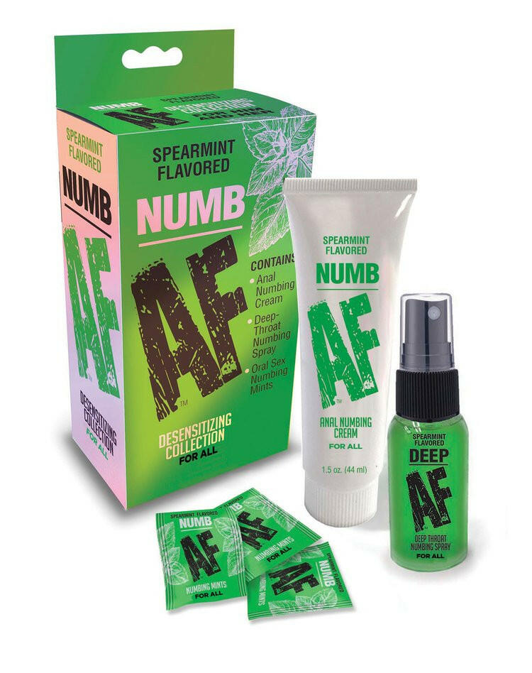 Numb AF Kit- Gel, Spray & Mints