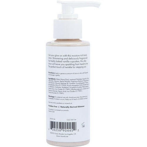 CG Glow Vanilla Cupcake Shimmer Lotion-Gold