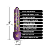 Buzzed 5" Mini Vibe, Ten Function, Purple Haze w/storage bag