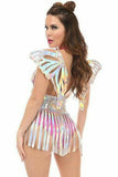 Silver Holo Large Butterfly Wing Body Harness