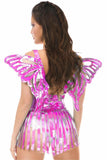 Fuchsia Holo Large Butterfly Wing Body Harness