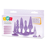 Try Curious - Anal Plug Kit, Purple