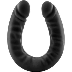 Ruse Silicone Double Headed Dildo-Black 18