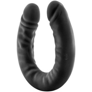 Ruse Silicone Double Headed Dildo-Black 18