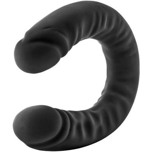 Ruse Silicone Double Headed Dildo-Black 18