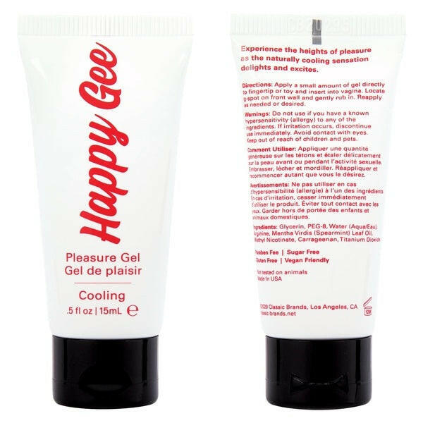 HAPPY GEE Cooling Pleasure Gel .5 oz