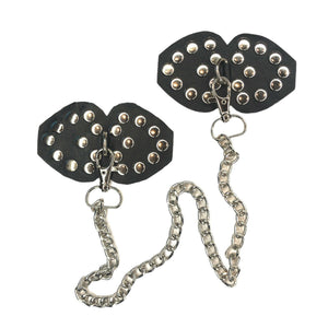 LEATHER PASTIES W/CHAIN DETAIL L9803