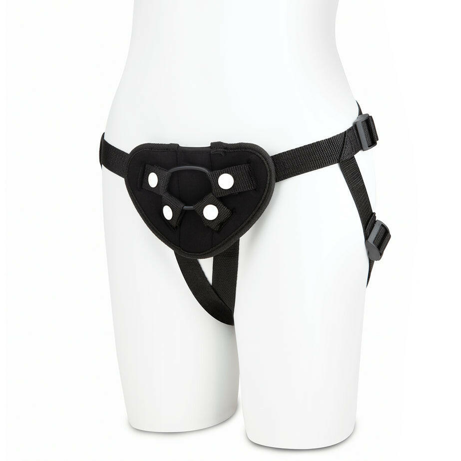 Lux Fetish Strap on Harness Black