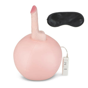 Lux Fetish Inflatable Sex Ball With Vibrating Dildo