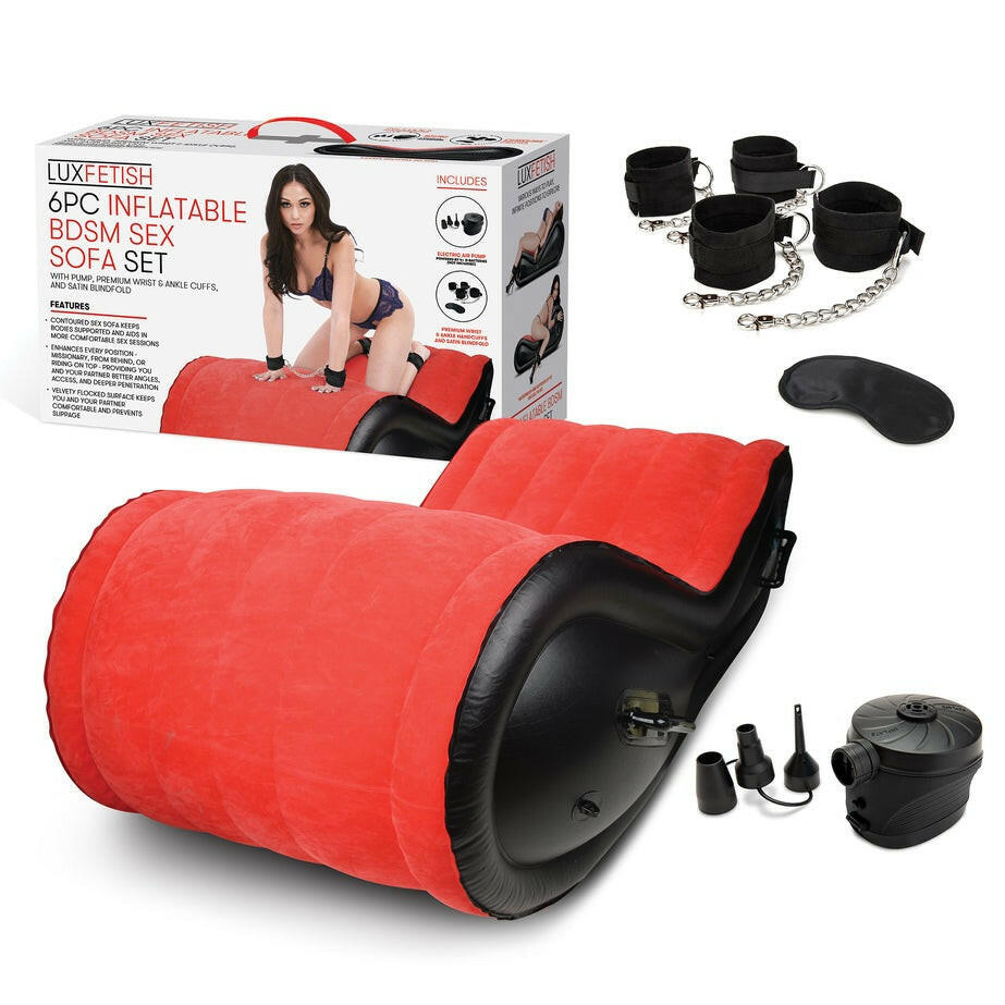 Lux Fetish 6 PC Inflatable BDSM Sex Sofa