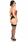 Lavish Red Patent w/Black Lacing Lace-Up Bustier