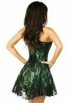 Lavish Green Lace Corset Dress