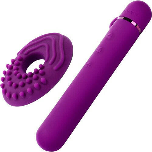 Le Wand Chrome Baton Rechargeable Silicone Mini Vibrator