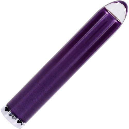 Playboy Amethyst Vibrating Glass Vibe- Purple