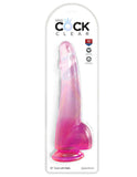 King Cock Clear King Cock Clear with Balls - Pink