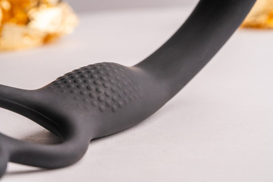 Rocks-Off The-Vibe C-Ring and P-Spot Stimulator- Black