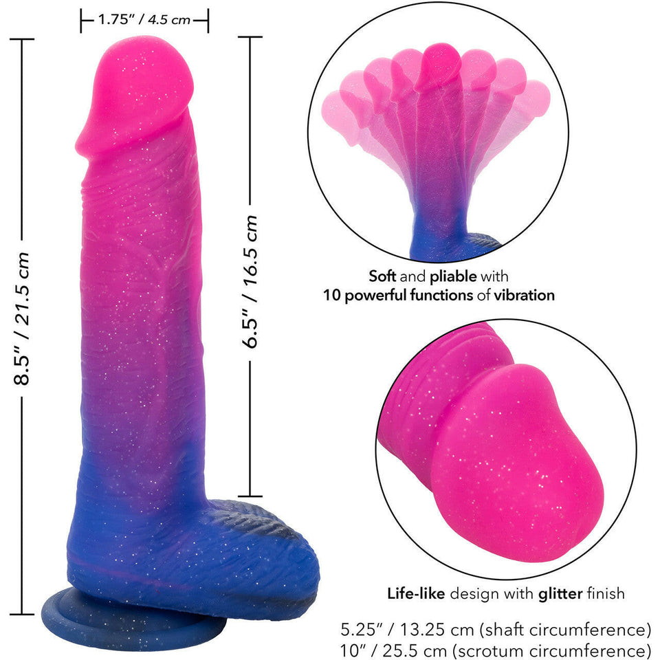 Naughty Bits Ombre Hombres vibrating suction cup 8.5"