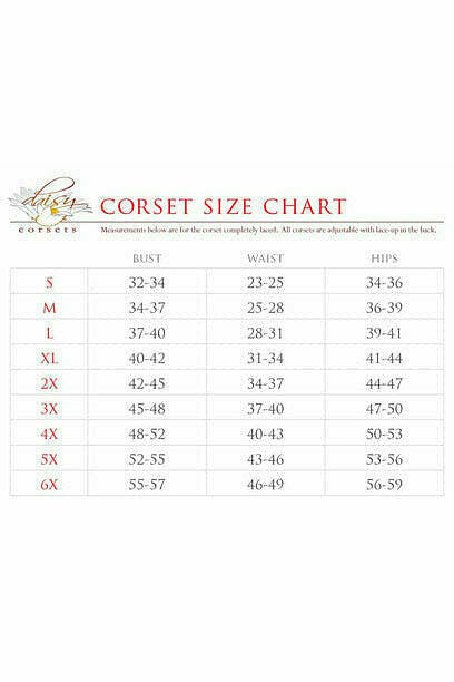 Top Drawer White Burlesque Underwire Curvy Cut Waist Cincher Corset