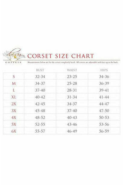 Lavish Black Patent Overbust Corset