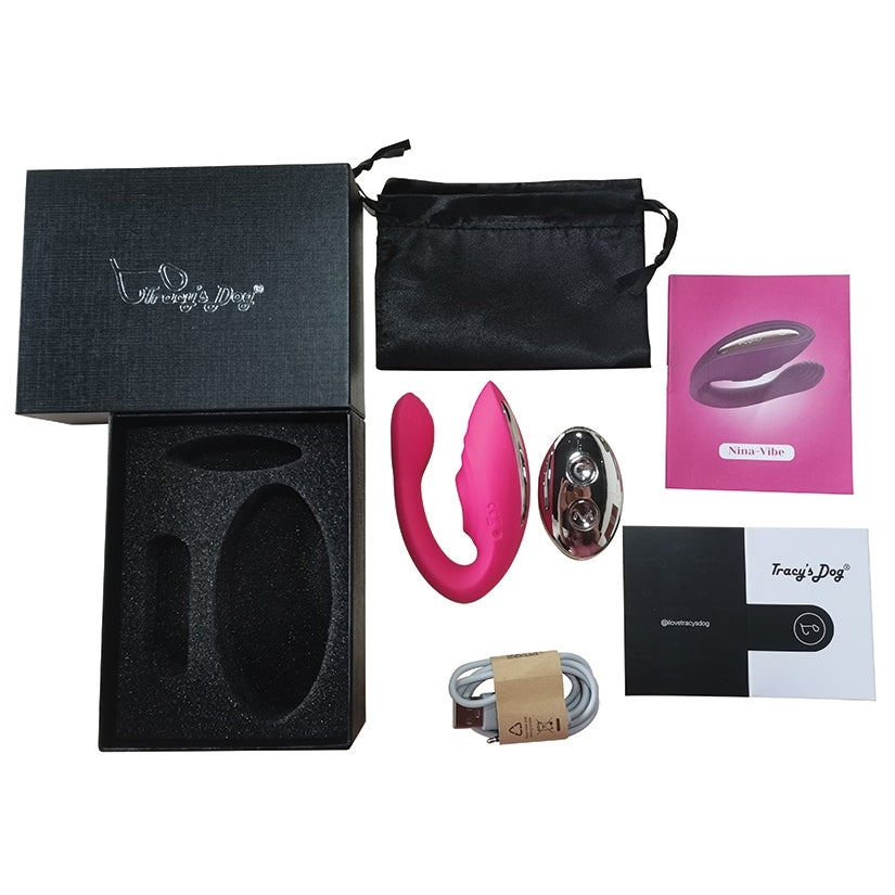 Tracy's Dog Nina Couples Vibrator-Rose Red