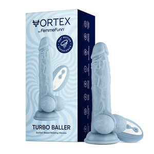 Femmefunn Vortex Turbo Baller 2.0 Rotating And Vibrating Dildo