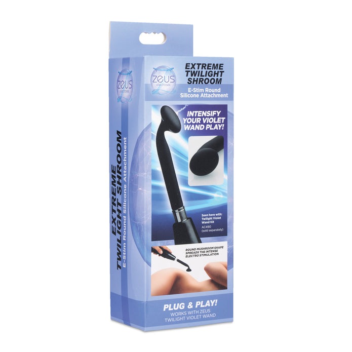 Zeus Extreme Twilight Round Silicone EStim Attachment