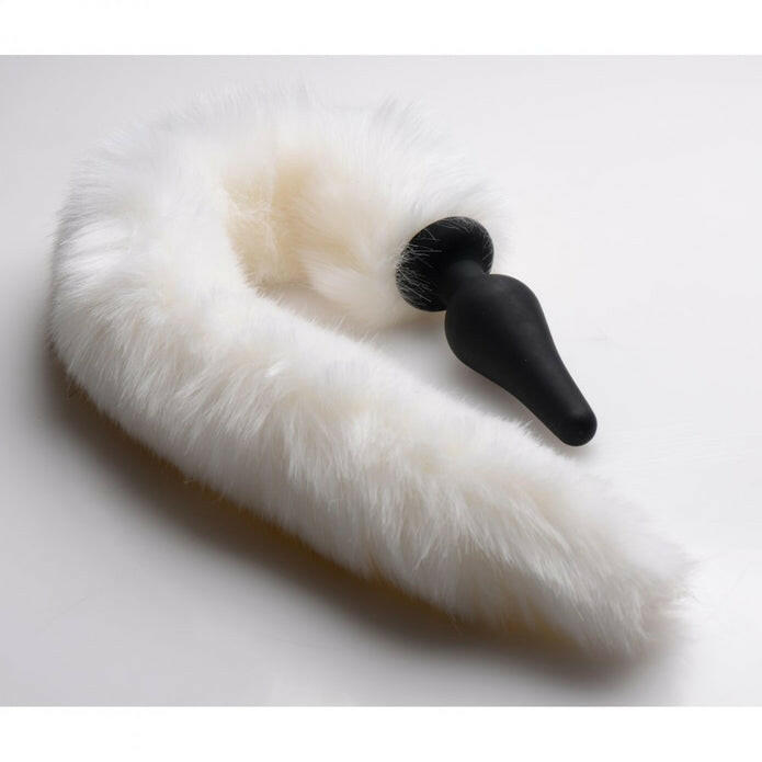 Tailz Fox Tail Anal Plug and Ears- White