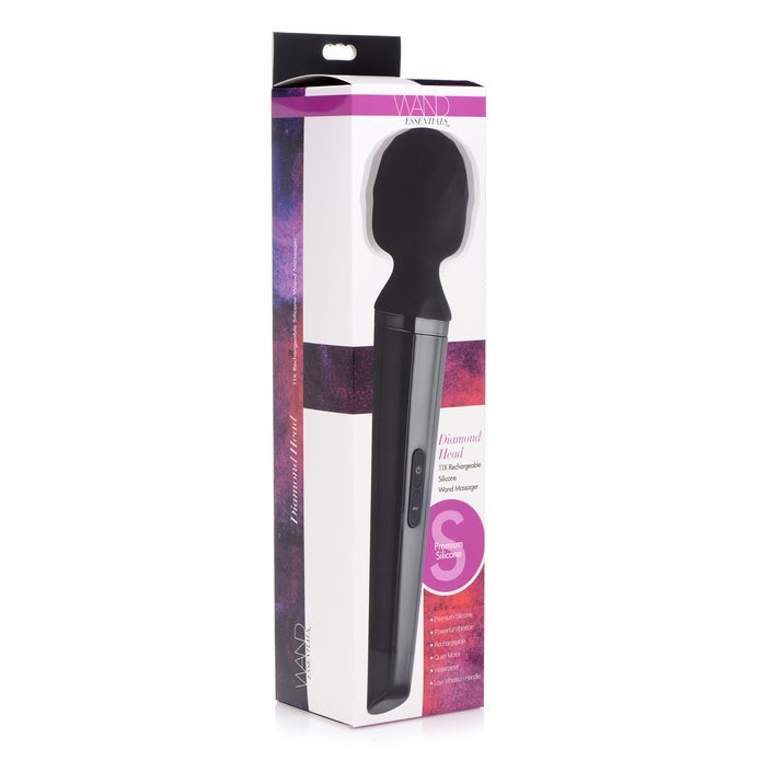 Diamond Head 24X Rechargeable Silicone Wand Massager