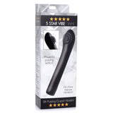 Inmi 5 Star 9X Pulsing G-Spot Silicone Vibrator - Black