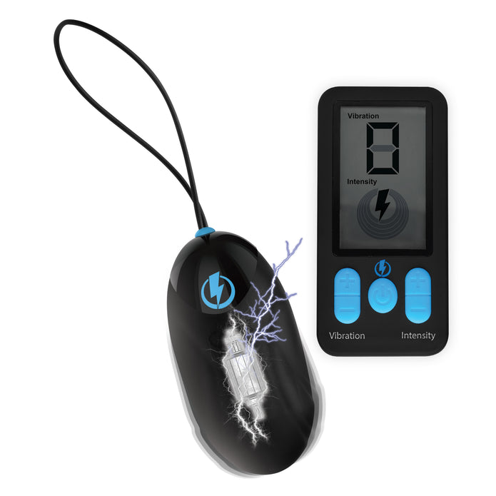 Zeus E-Stim Pro Silicone Vibrating Egg With Remote Control