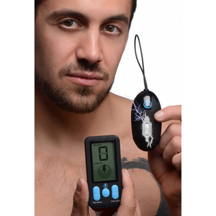 Zeus E-Stim Pro Silicone Vibrating Egg With Remote Control