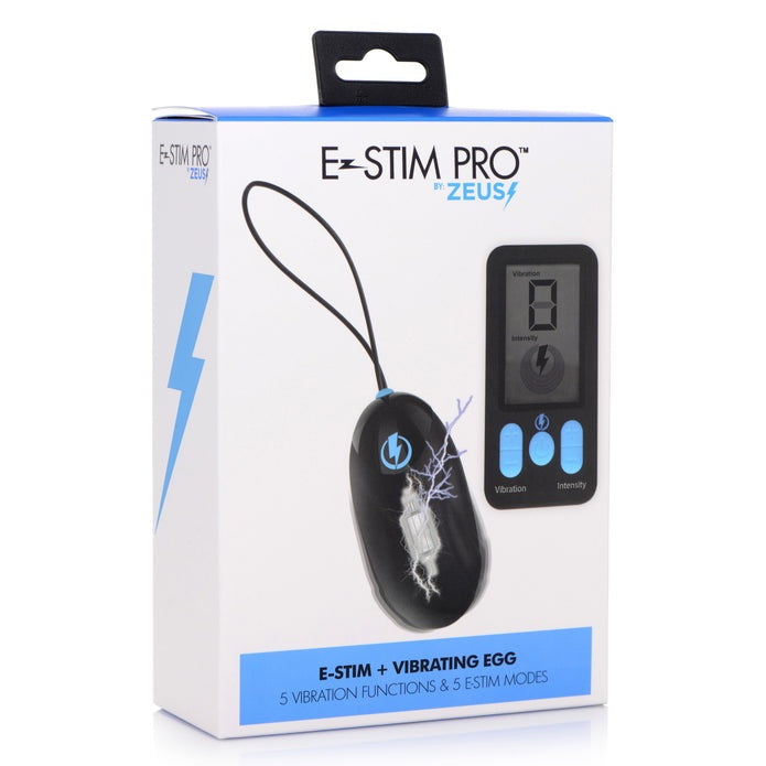 Zeus E-Stim Pro Silicone Vibrating Egg With Remote Control