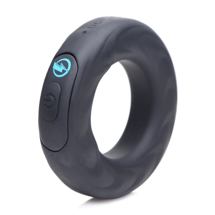 Zeus E-Stim Pro Silicone Cock Ring Vibe W- Remote