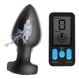 Zeus E-Stim Pro Silicone Vibrating Anal Plug W- Remote