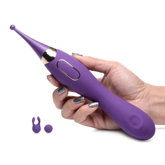 Inmi Power Zinger Pro Pulsing G-Spot Pinpoint Vibe W- Attachments