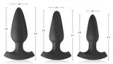 28X Laser Heart Silicone Anal Plug With Remote