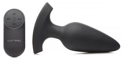 28X Laser Heart Silicone Anal Plug With Remote