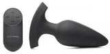 28X Laser Heart Silicone Anal Plug With Remote