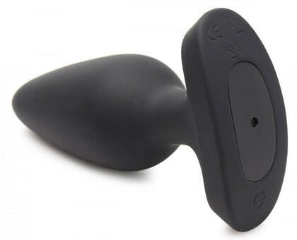 28X Laser Heart Silicone Anal Plug With Remote