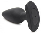 28X Laser Heart Silicone Anal Plug With Remote