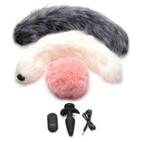 Tailz Vibrating Anal Plug & 3 Tails With Remote Control
