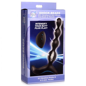 Zeus Shock-Beads 80X Vibrating & E-Stim Silicone Anal Beads