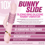 Inmi 10X Bunny Slide Sliding Ring Silicone Vibrator