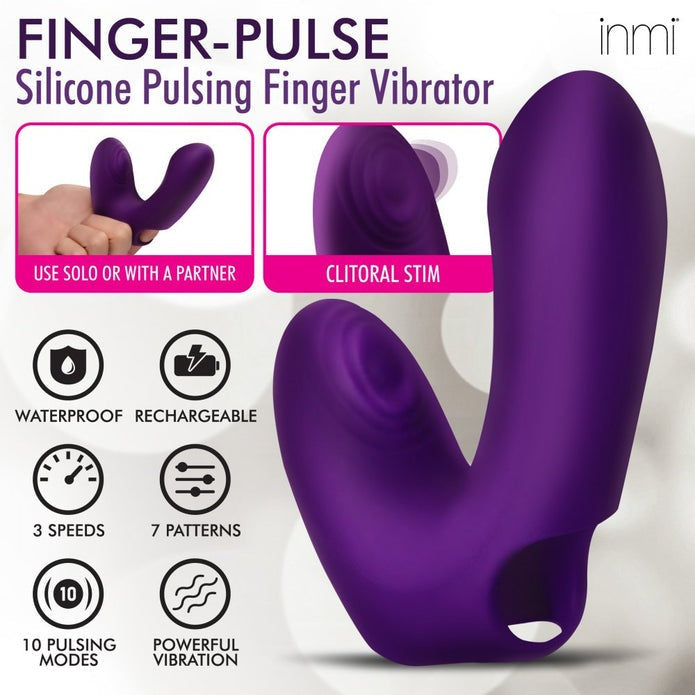 Inmi Finger-Pulse Silicone Pulsing Finger Vibrator