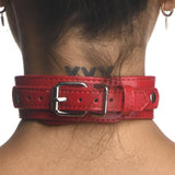 Strict Leather Red Female Chest Harness