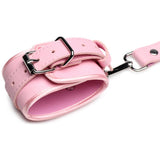 Strict Pink Bondage Thigh Harness with Bows