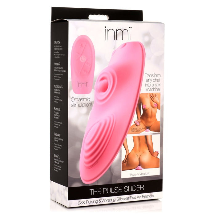 The Pulse Slider 28X Pulsing & Vibrating Silicone Pad W/ Remote