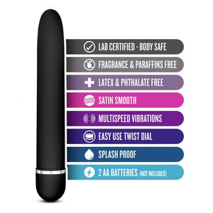 Rose Luxuriate Black 7-Inch Vibrator