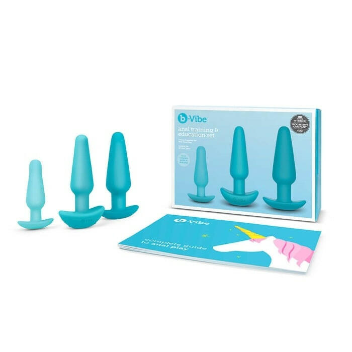 B-Vibe 7-Piece Anal Training & Education Set- Blue