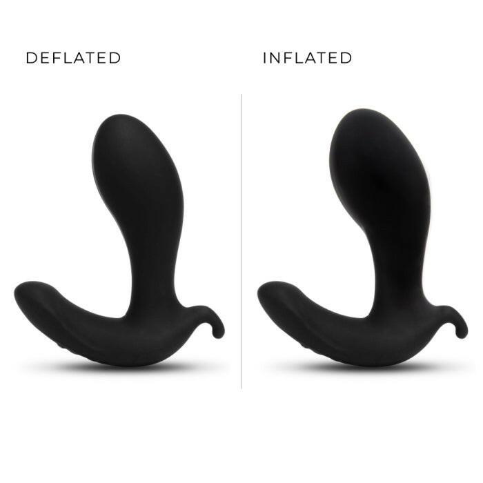 B-Vibe Expanding and Vibrating Plug- Black